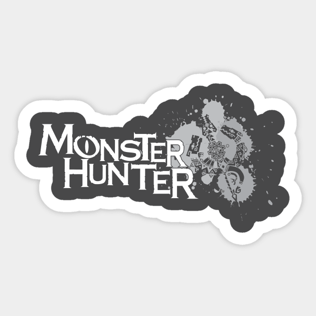 Monster Hunter TRI - WHITE Sticker by MinosArt